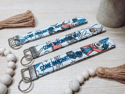 Fantasmic Embroidered Wristlet | Handmade Disney Sorcerer-Inspired Keychain
