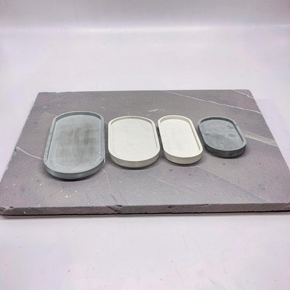 Concrete Oval Trays –Available In 4 Different Sizes  Minimalist Modern Home Décor