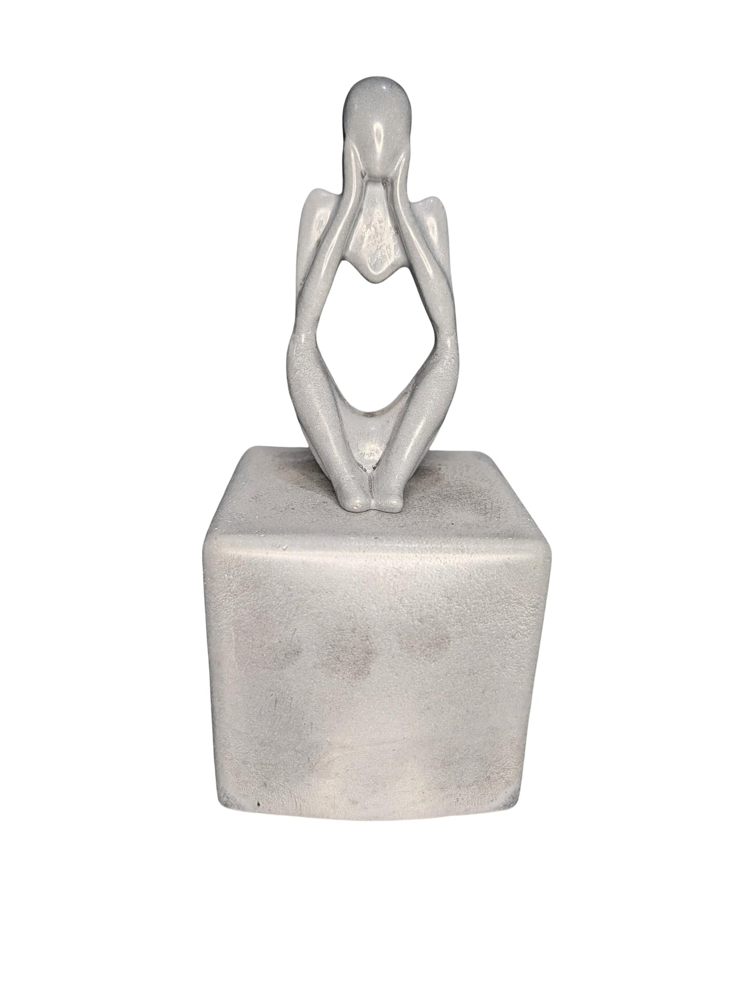 Abstract Concrete Bookends | Heavy Duty Modern Book Ends | Minimalist Bookshelf Decor | Industrial Chic Home Decor