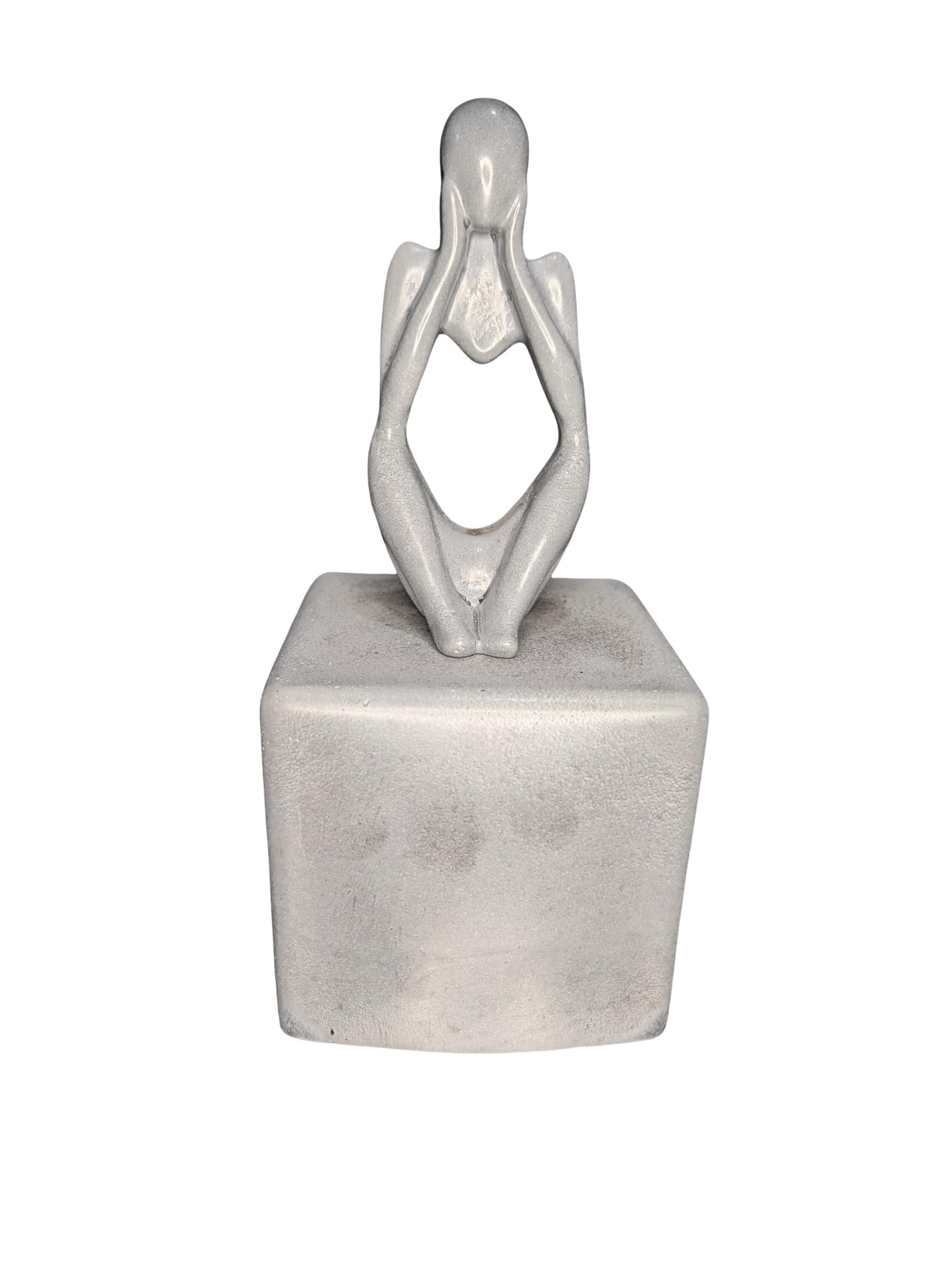 Abstract Concrete Bookends | Heavy Duty Modern Book Ends | Minimalist Bookshelf Decor | Industrial Chic Home Decor