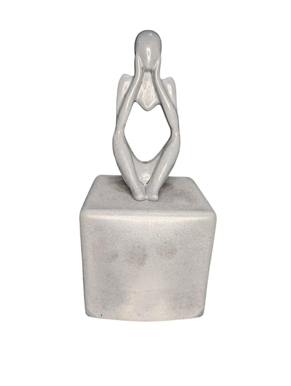 Abstract Concrete Bookends | Heavy Duty Modern Book Ends | Minimalist Bookshelf Decor | Industrial Chic Home Decor