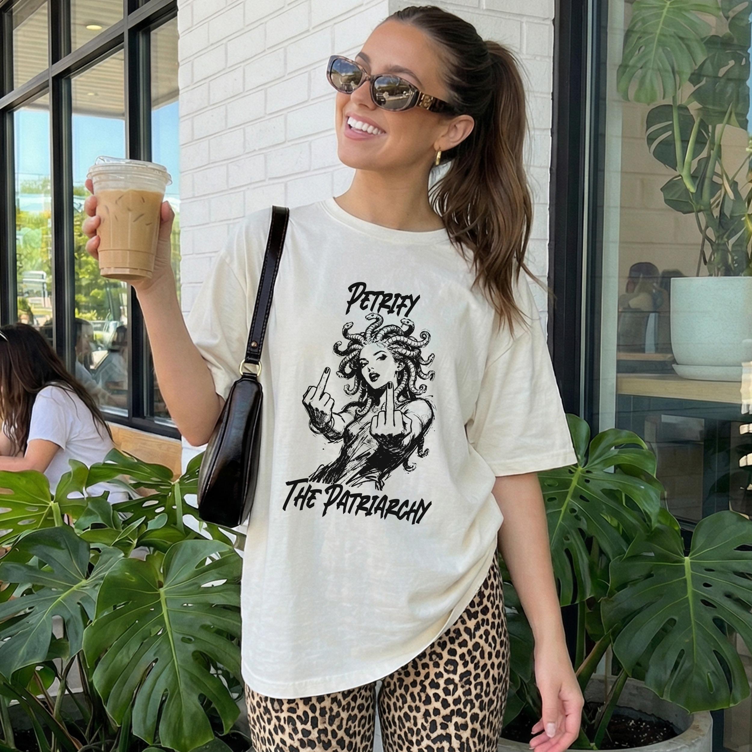 Feminist Graphic Tee, Petrify the Patriarchy Shirt, Empowerment Clothing, Women&amp;