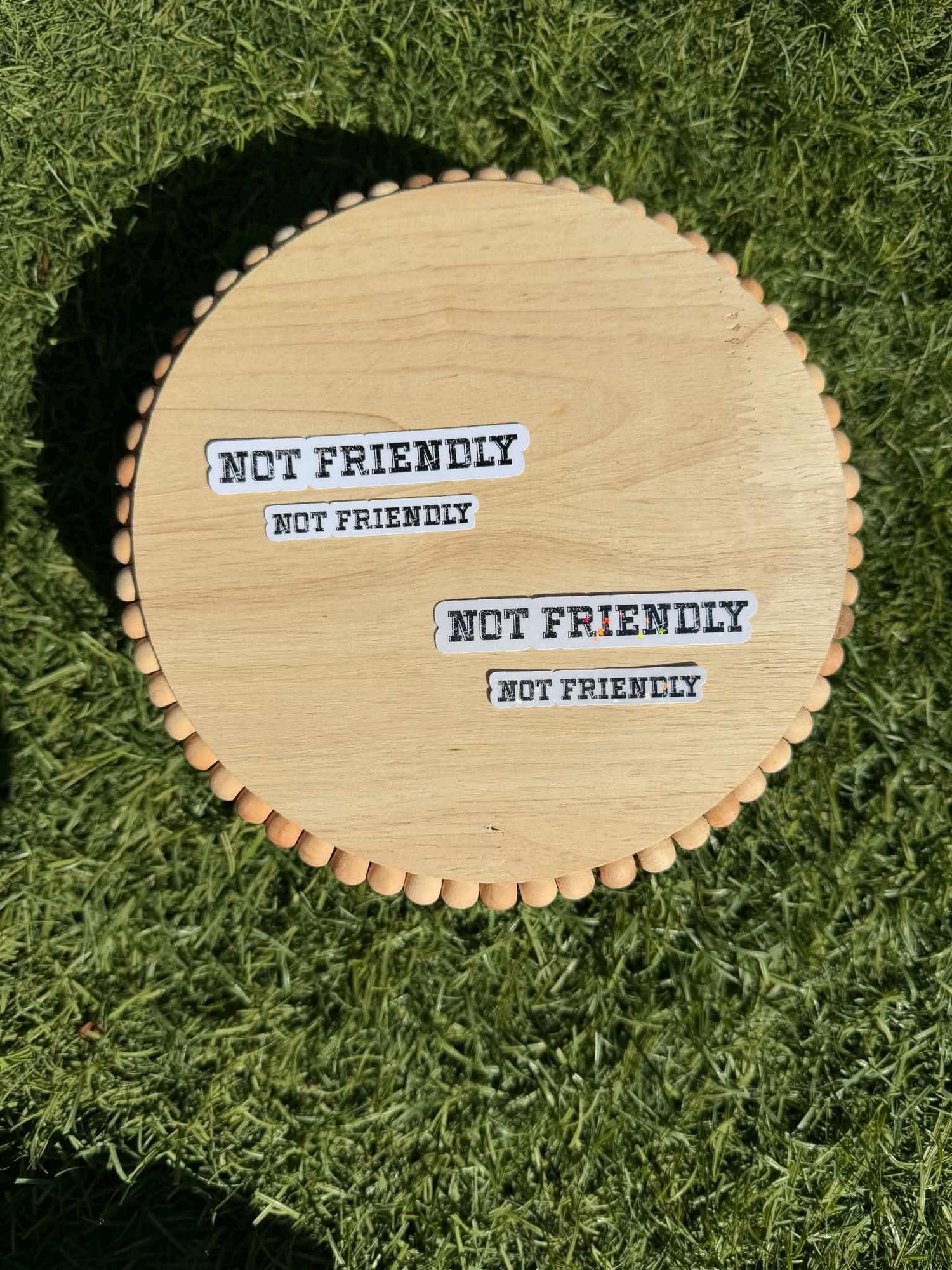 Not Friendly Sticker | Funny Introvert Sticker | Anti Social Sticker | Sarcastic Sticker | Laptop Water Bottle Decal