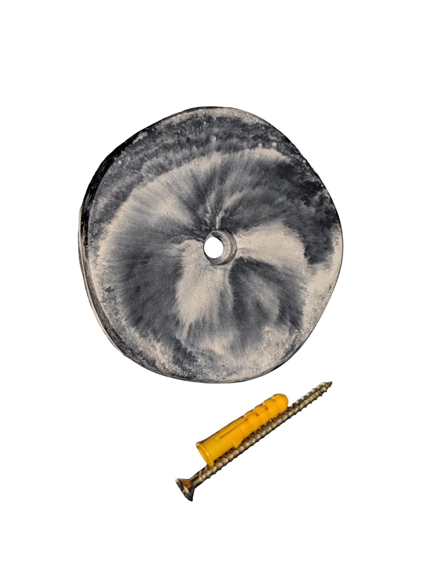 Large Round 3.5 Inch Concrete Wall Knob | Modern Circular Wall Peg for Entryway | Industrial Concrete Wall Hanger