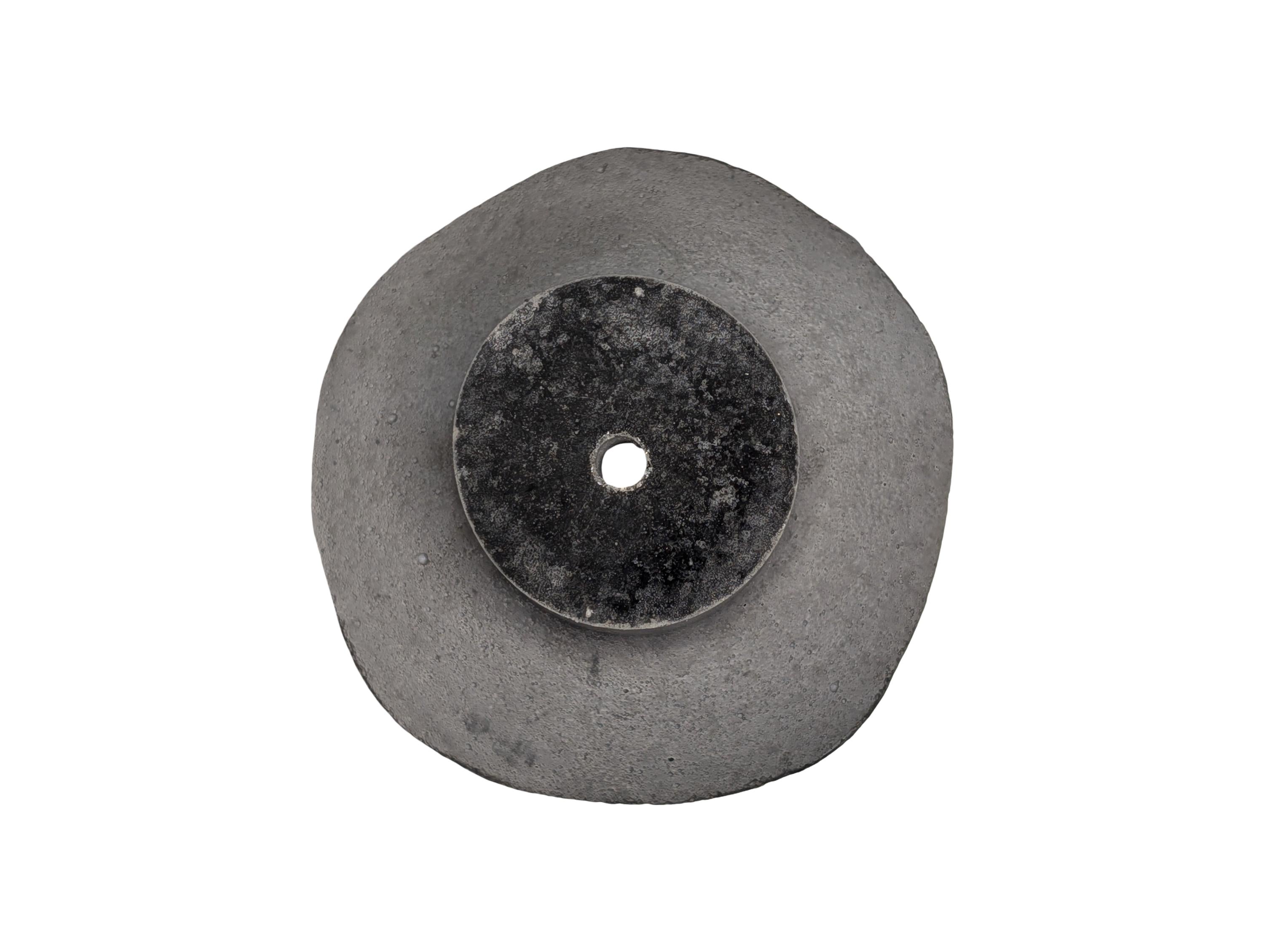 Large Round 3.5 Inch Concrete Wall Knob | Modern Circular Wall Peg for Entryway | Industrial Concrete Wall Hanger