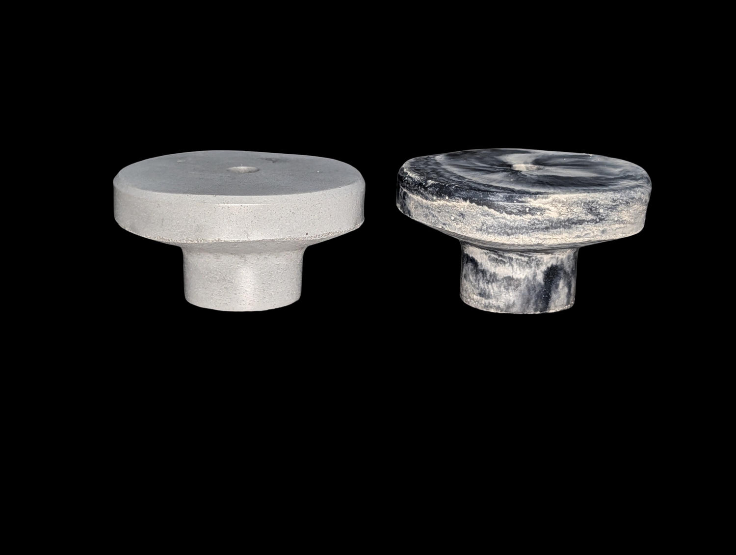Large Round 3.5 Inch Concrete Wall Knob | Modern Circular Wall Peg for Entryway | Industrial Concrete Wall Hanger