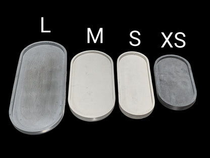Concrete Oval Trays –Available In 4 Different Sizes  Minimalist Modern Home Décor