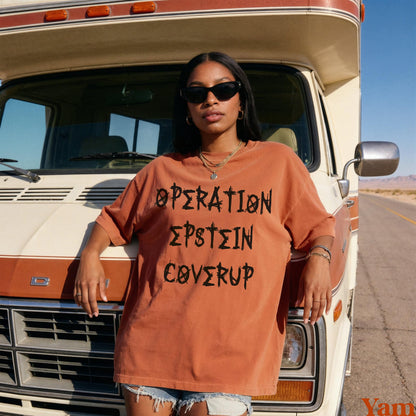 Operation Epstein Coverup Shirt, Graphic Tee, Statement T-Shirt, Unisex Casual Top, Streetwear Fashion, Bold Print Shirt