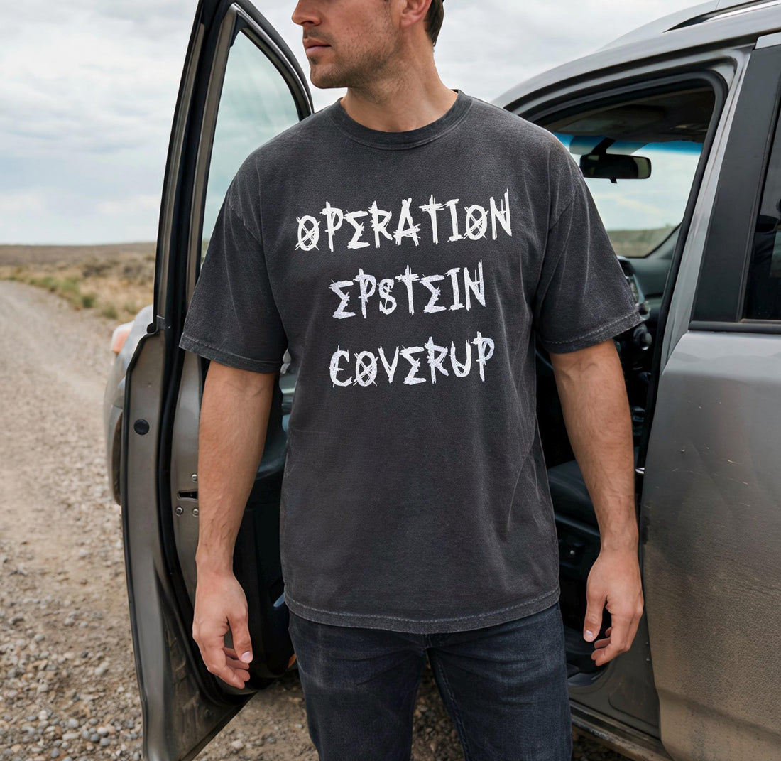 Operation Epstein Coverup T-Shirt, Graphic Tee, Controversial Statement Shirt, Unisex Casual Top, Trendy Apparel, Dark Humor