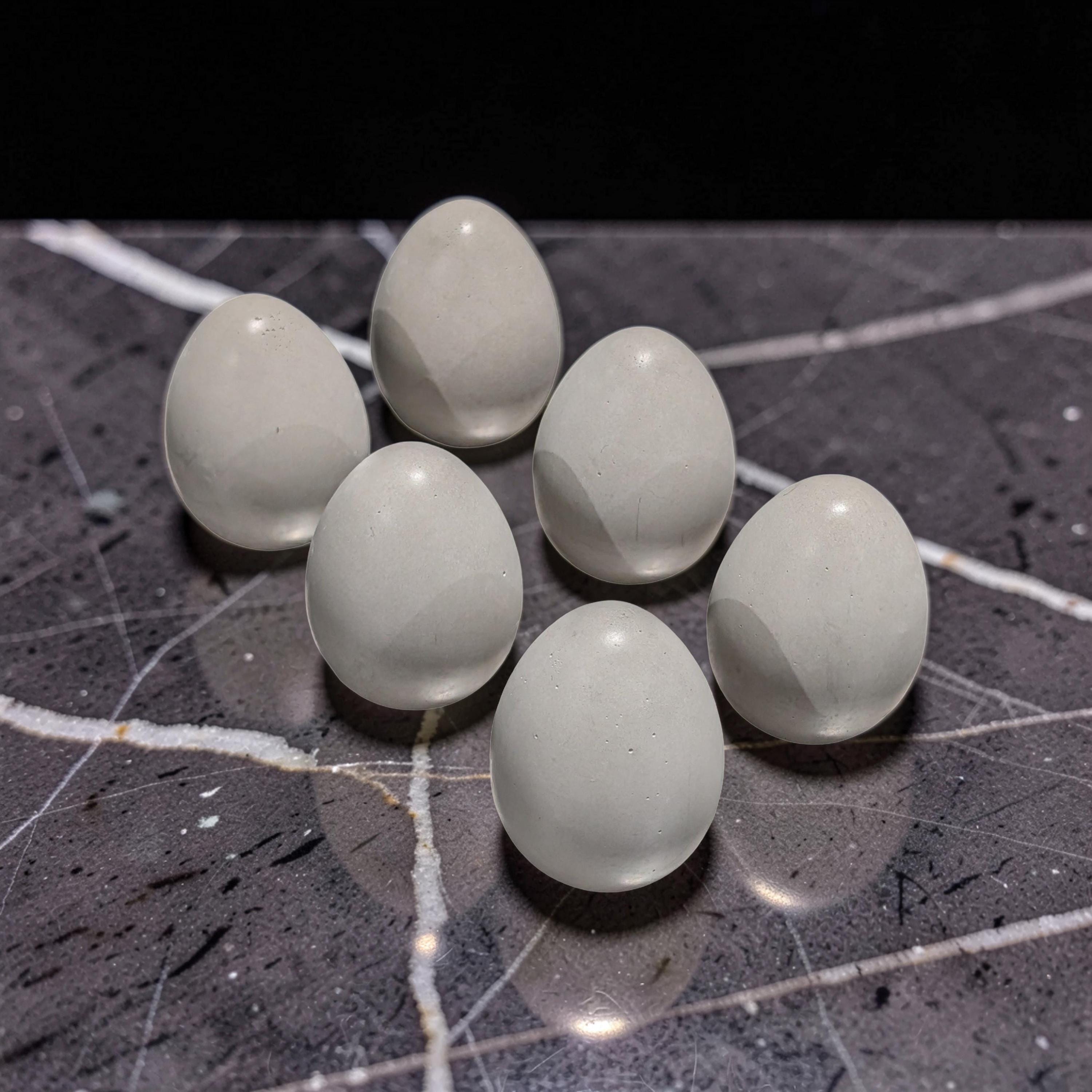 Minimalist Concrete Eggs - Modern Farmhouse Spring Decor - Industrial Egg Photography Props - Neutral Concrete Home Decor