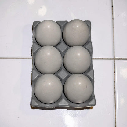 Minimalist Concrete Eggs - Modern Farmhouse Spring Decor - Industrial Egg Photography Props - Neutral Concrete Home Decor
