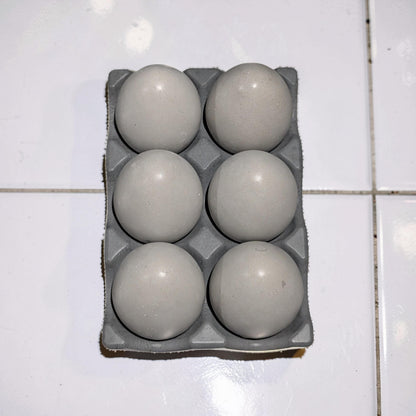 Minimalist Concrete Eggs - Modern Farmhouse Spring Decor - Industrial Egg Photography Props - Neutral Concrete Home Decor