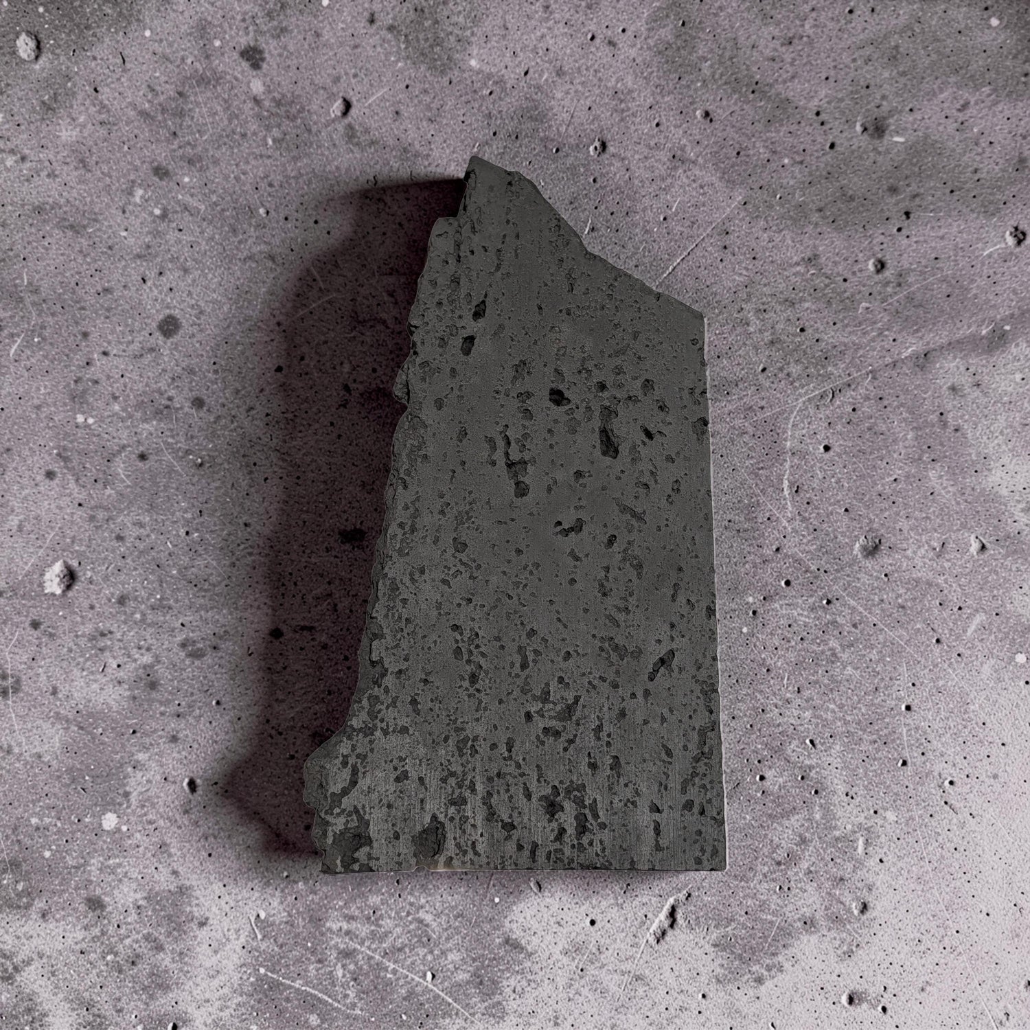 Textured Concrete Photography Prop | Stone Fragment Styling Block | Industrial Product Photography Backdrop | Brutalist Decor Slab Display