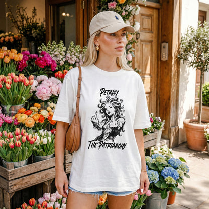 Feminist Graphic Tee, Empowerment T-Shirt, Medusa Art Shirt, Feminist Fashion, Casual Outfit, Streetwear, Message Graphic Tee, Statement