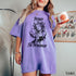 Feminist graphic tee, Purple Medusa t-shirt, Artistic feminist clothing, Women empowerment shirt, Patriarchy statement top
