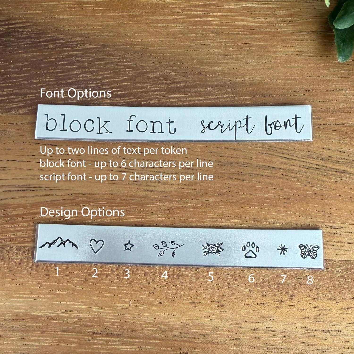 Hand-Stamped Pocket Token : Custom Pewter Pocket Pebble