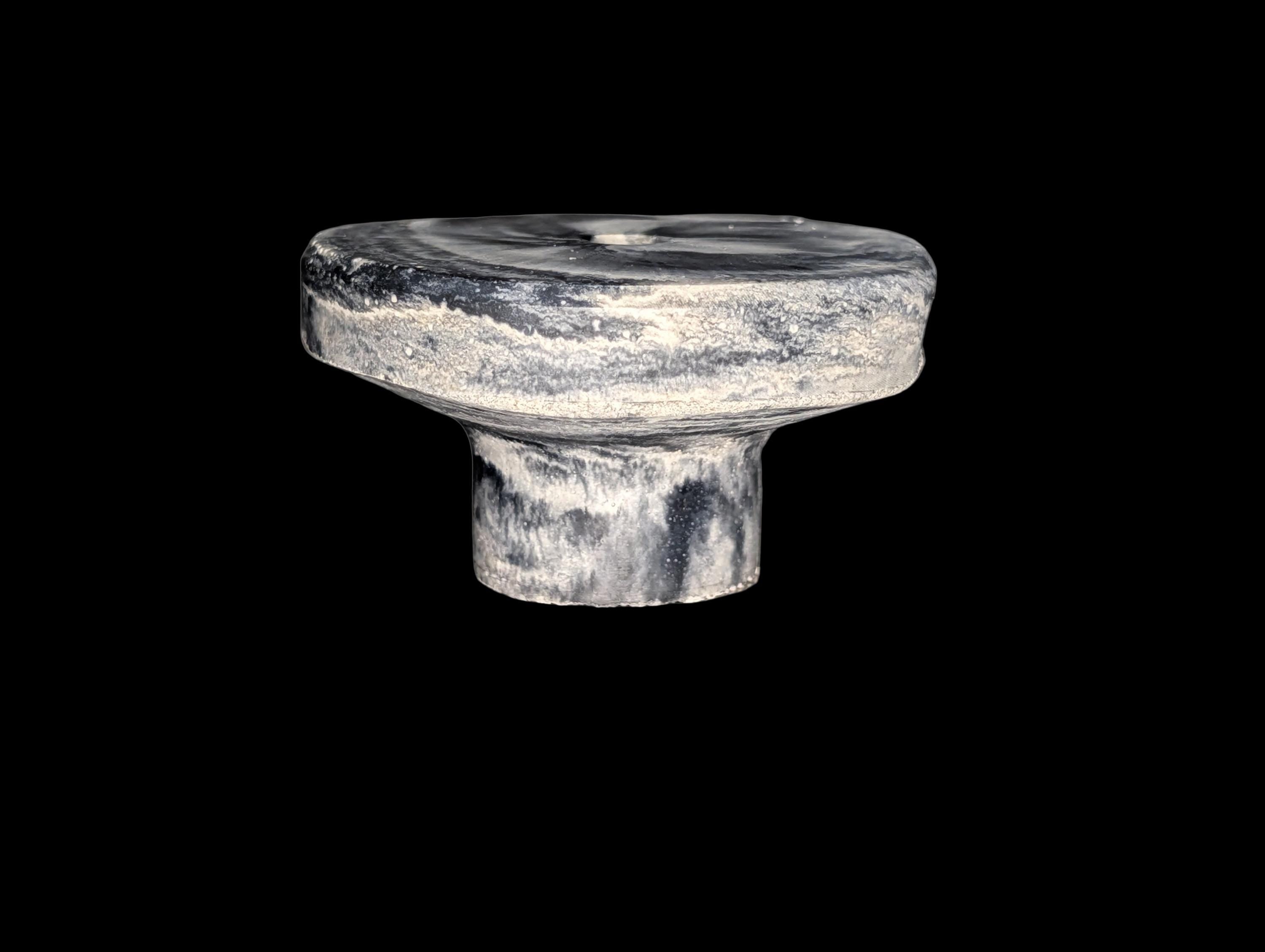 Large Round 3.5 Inch Concrete Wall Knob | Modern Circular Wall Peg for Entryway | Industrial Concrete Wall Hanger