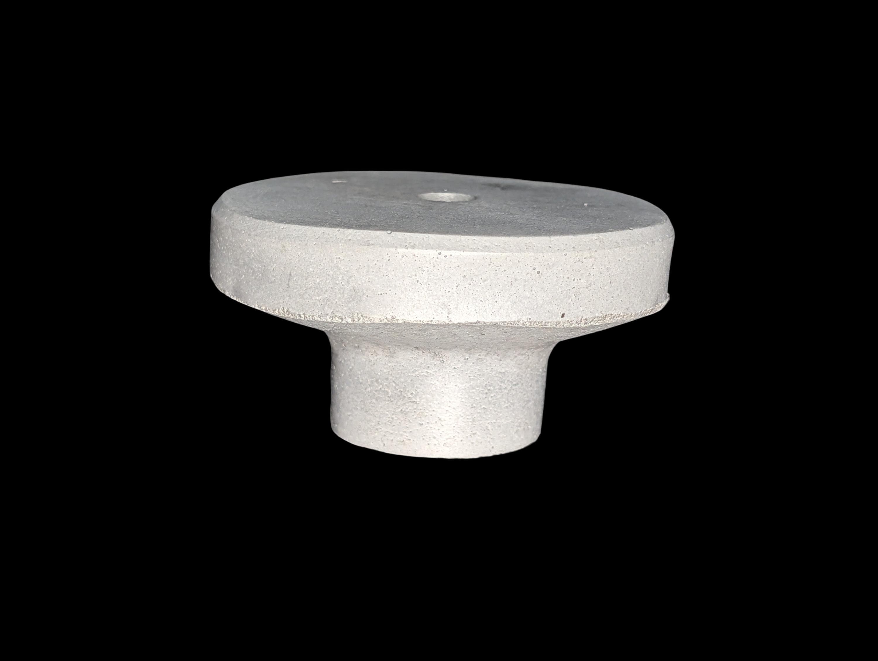 Large Round 3.5 Inch Concrete Wall Knob | Modern Circular Wall Peg for Entryway | Industrial Concrete Wall Hanger