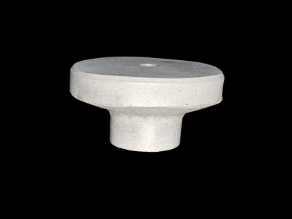 Large Round 3.5 Inch Concrete Wall Knob | Modern Circular Wall Peg for Entryway | Industrial Concrete Wall Hanger