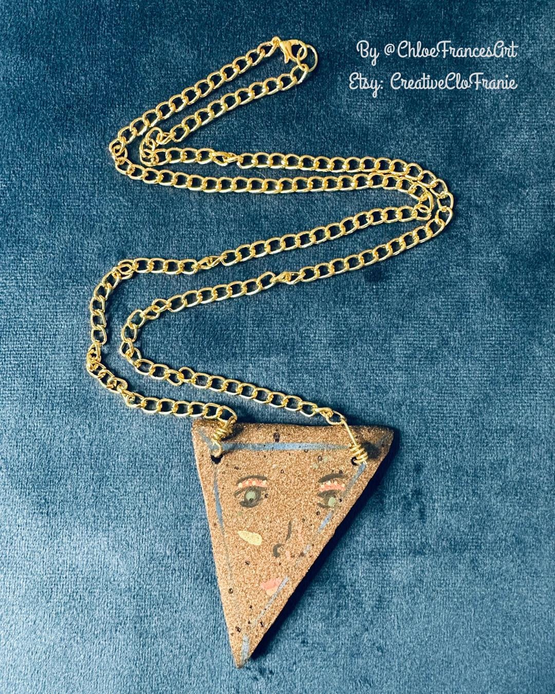 Feminine - Abstract Illustrated Ceramic Necklace