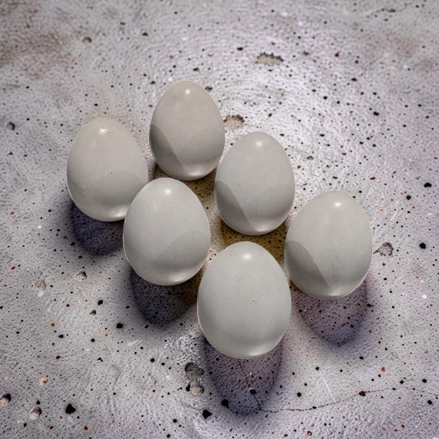 Minimalist Concrete Eggs - Modern Farmhouse Spring Decor - Industrial Egg Photography Props - Neutral Concrete Home Decor
