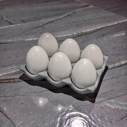 Minimalist Concrete Eggs - Modern Farmhouse Spring Decor - Industrial Egg Photography Props - Neutral Concrete Home Decor