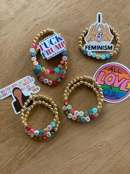F*ck The Patriarchy Double Bracelet
