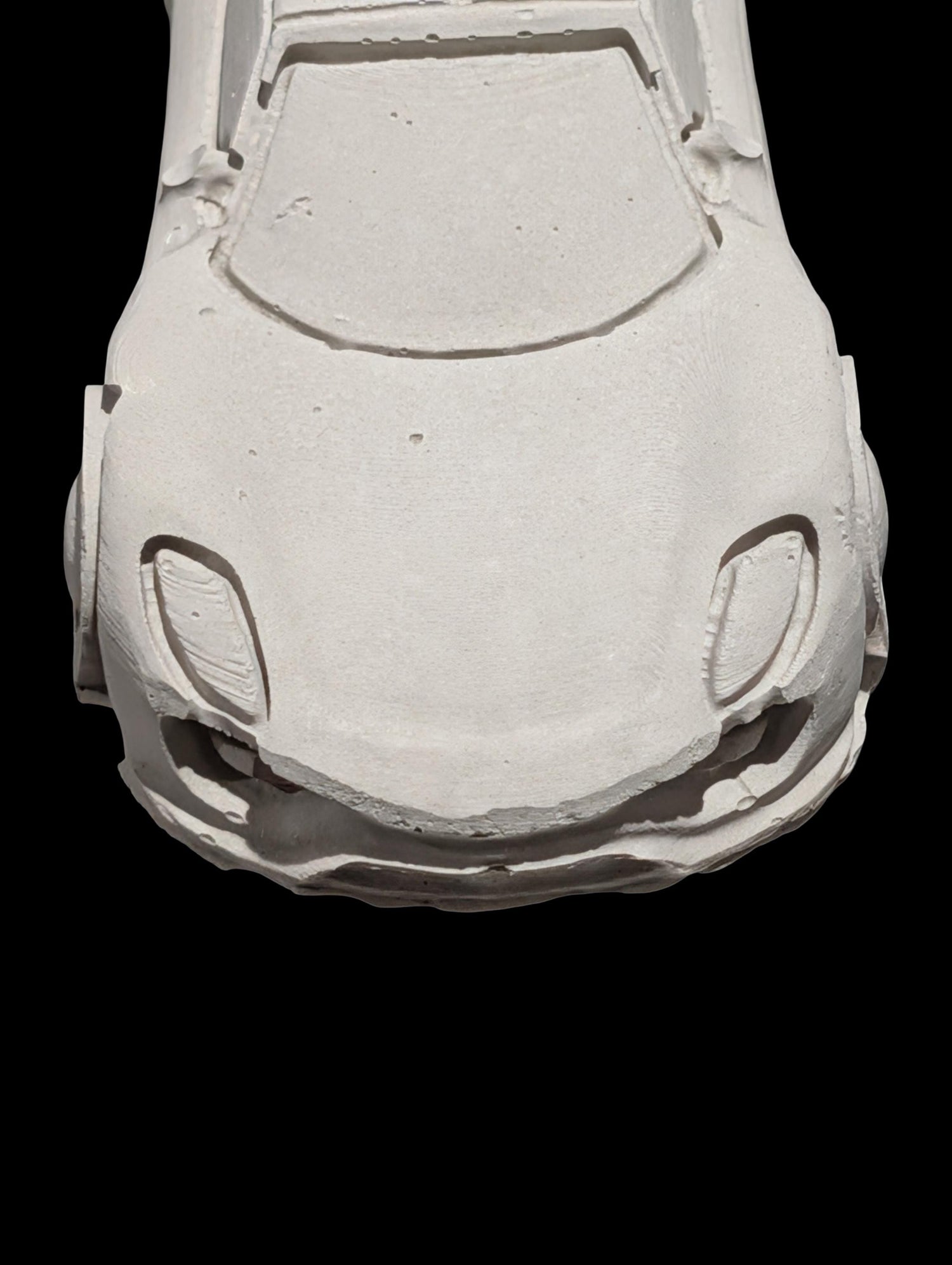 Concrete Car Sculpture for Painting | DIY Race Car Craft for Kids | Minimalist Brutalist Home Decor | Kids Birthday Party Favors | Paintable