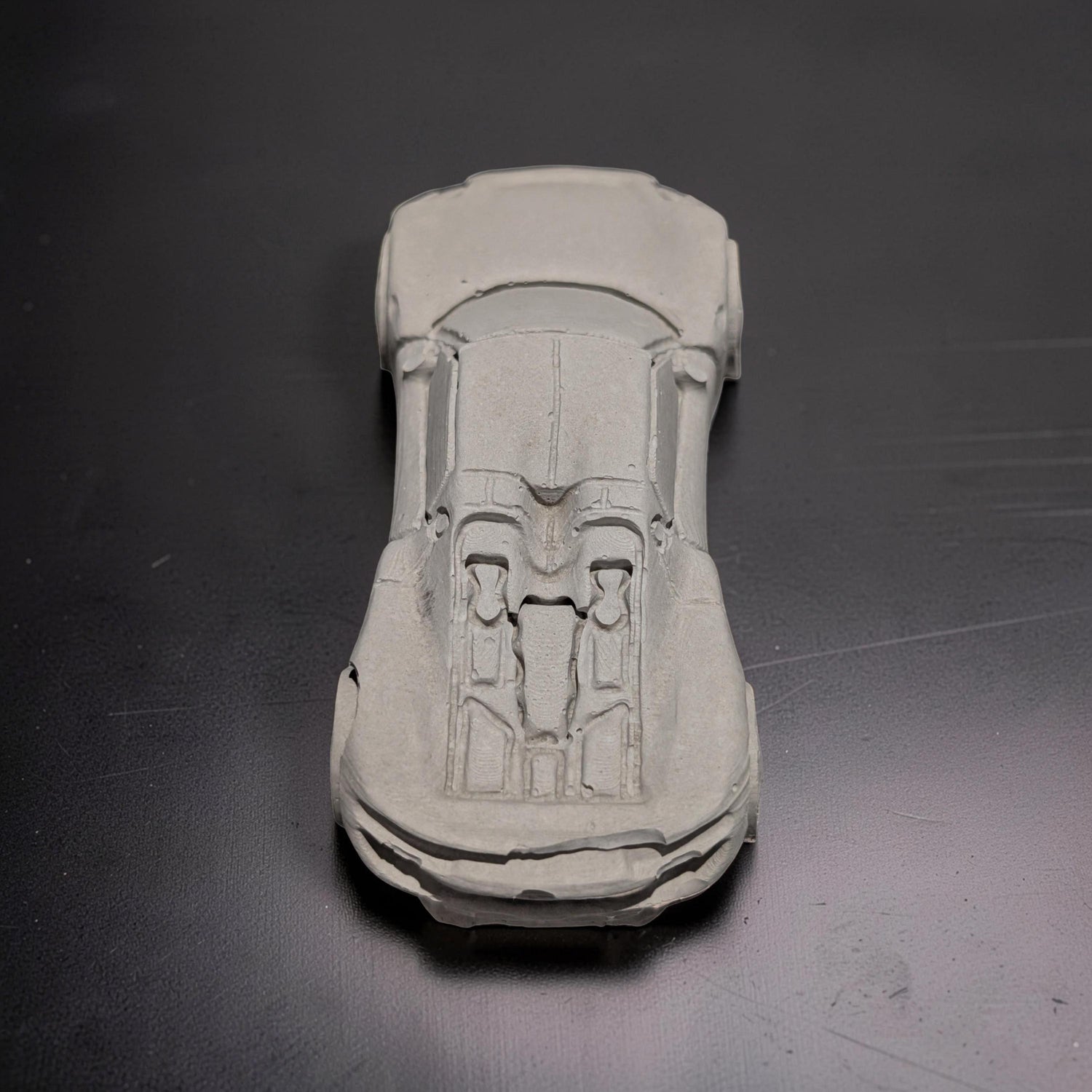 Concrete Car Sculpture for Painting | DIY Race Car Craft for Kids | Minimalist Brutalist Home Decor | Kids Birthday Party Favors | Paintable
