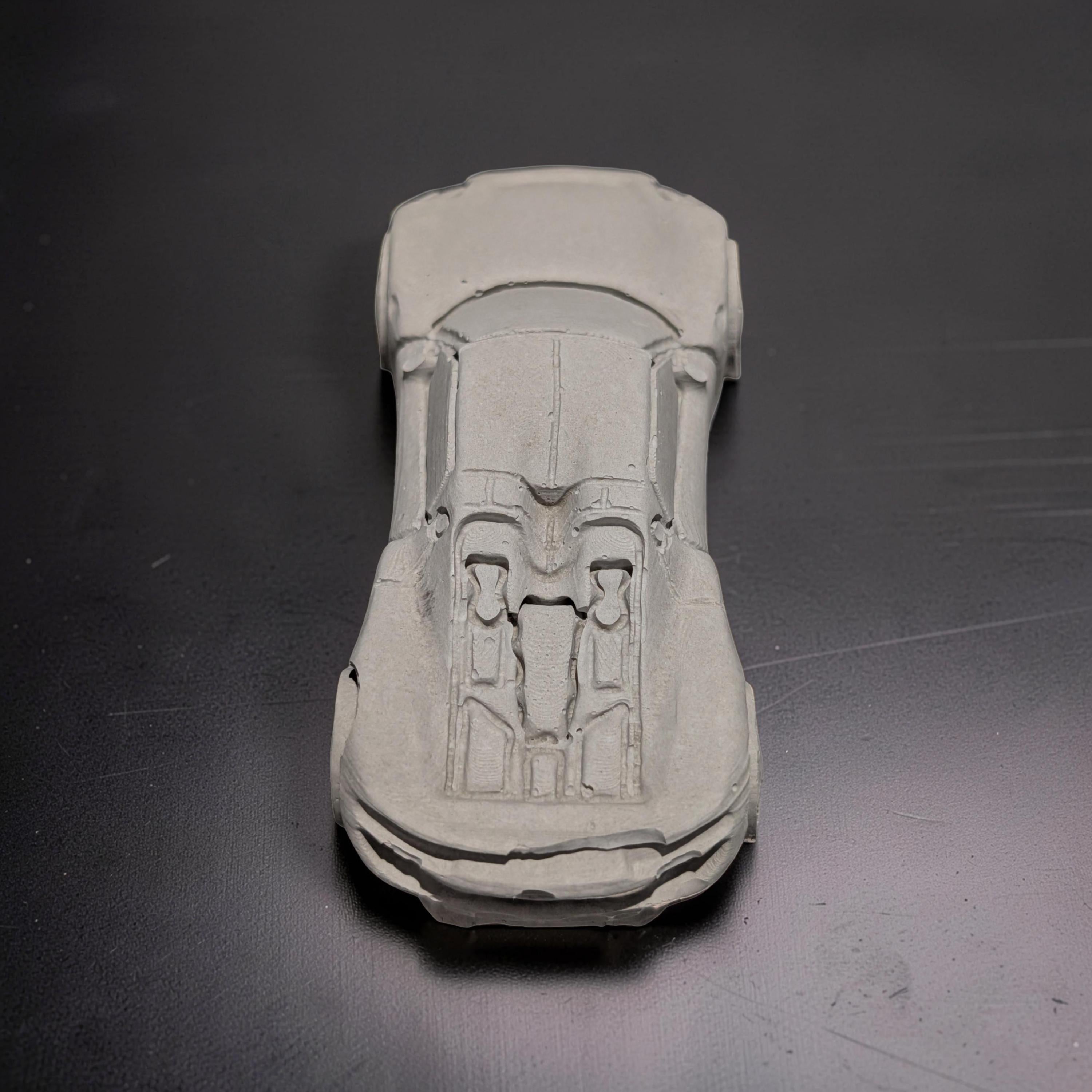 Concrete Car Sculpture for Painting | DIY Race Car Craft for Kids | Minimalist Brutalist Home Decor | Kids Birthday Party Favors | Paintable