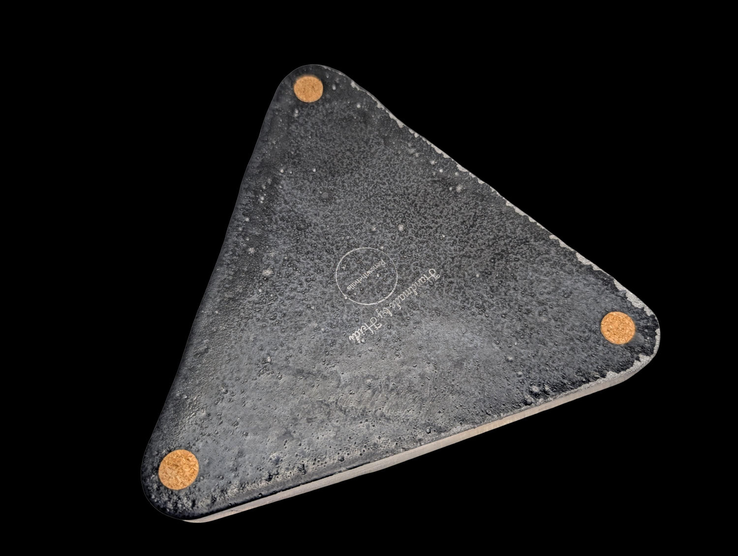 Modular Concrete Triangle Tray Set (5-Piece) - Geometric Trinket Dish &amp; Large Decorative Centerpiece - Minimalist Desk Organizer