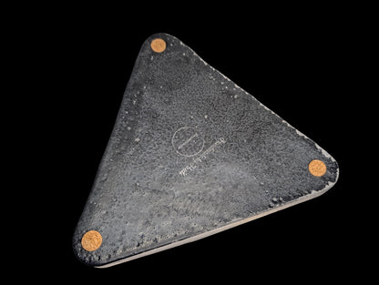 Modular Concrete Triangle Tray Set (5-Piece) - Geometric Trinket Dish &amp; Large Decorative Centerpiece - Minimalist Desk Organizer