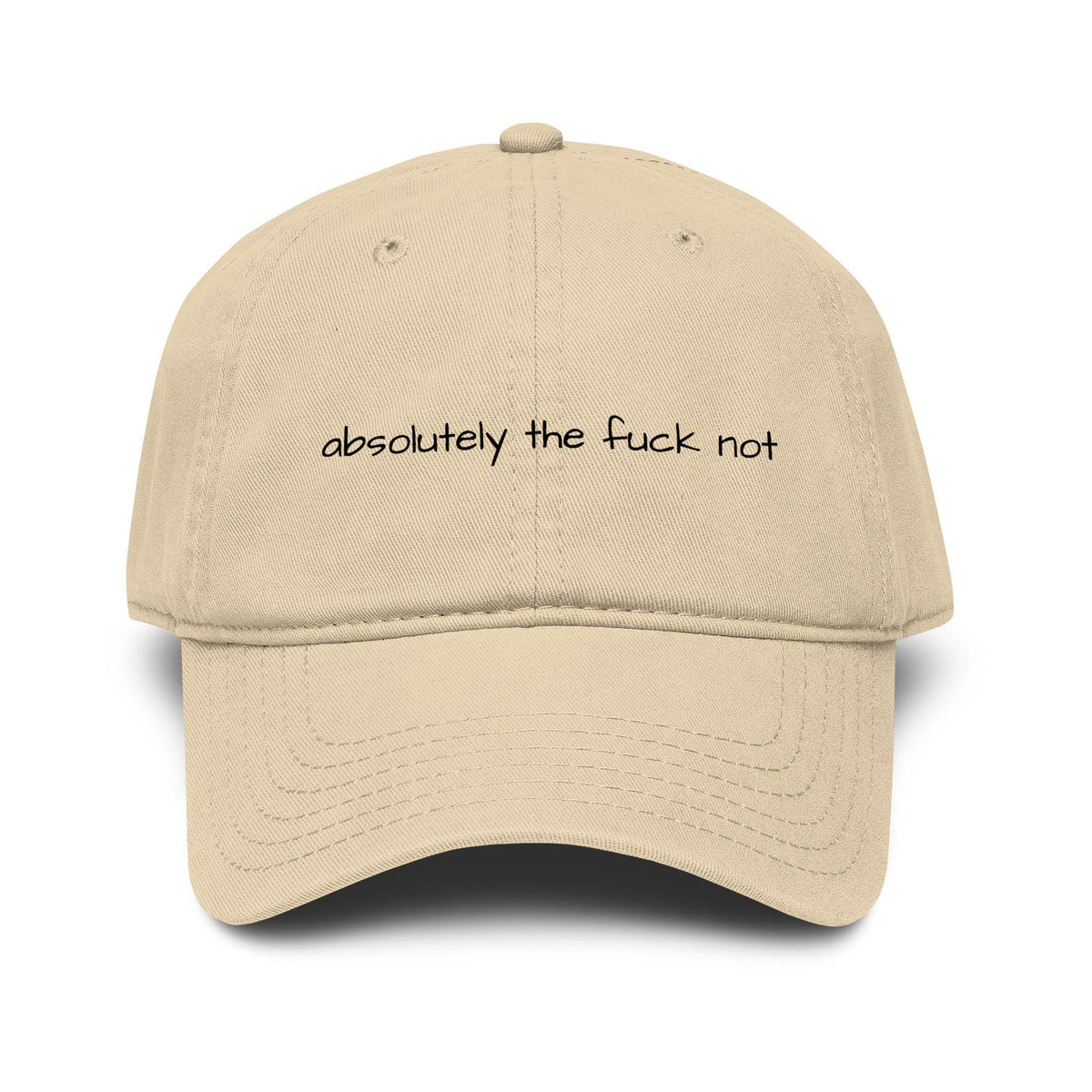 absolutely the fuck not baseball cap, printed funny statement hat, millennial gift, retirement gift
