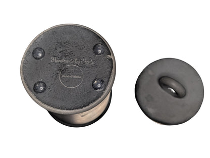 Minimalist Concrete 4.5&amp;quot; Storage Jar with Ring Lid - Industrial Grey or Marble Canister -Modern Bathroom Organizer &amp; Office Desk Decor