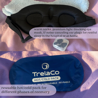 Hysterectomy Care Package With Ice Pack | Post Surgery Recovery Gift for Women | Comfort Get Well Soon Basket for Uterus Removal, Hysto Box
