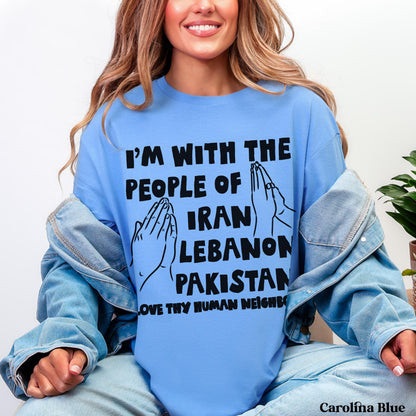 Light blue sweatshirt with text &amp;quot;I&amp;
