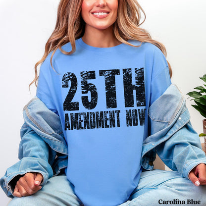 25th Amendment Now T-Shirt, Anti Trump We Had Enough Political Protest Tee, Distressed Activist Statement Shirt, War Criminal Voter Gift