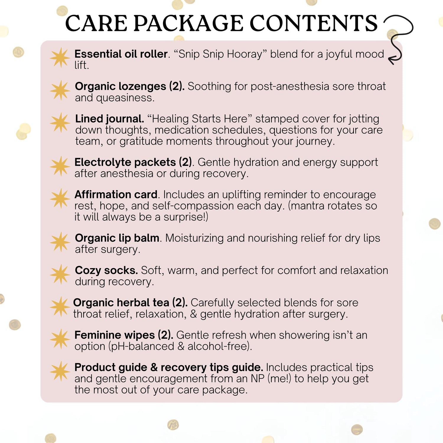 Hysterectomy Care Package Gift | Post Surgery Recovery Box for Women | Comfort Get Well Soon Basket for Uterus Removal, Hysto Self Care Pack