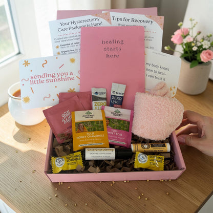 Hysterectomy Care Package Gift | Post Surgery Recovery Box for Women | Comfort Get Well Soon Basket for Uterus Removal, Hysto Self Care Pack