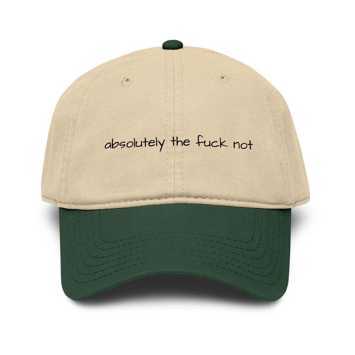 absolutely the fuck not baseball cap, printed funny statement hat, millennial gift, retirement gift