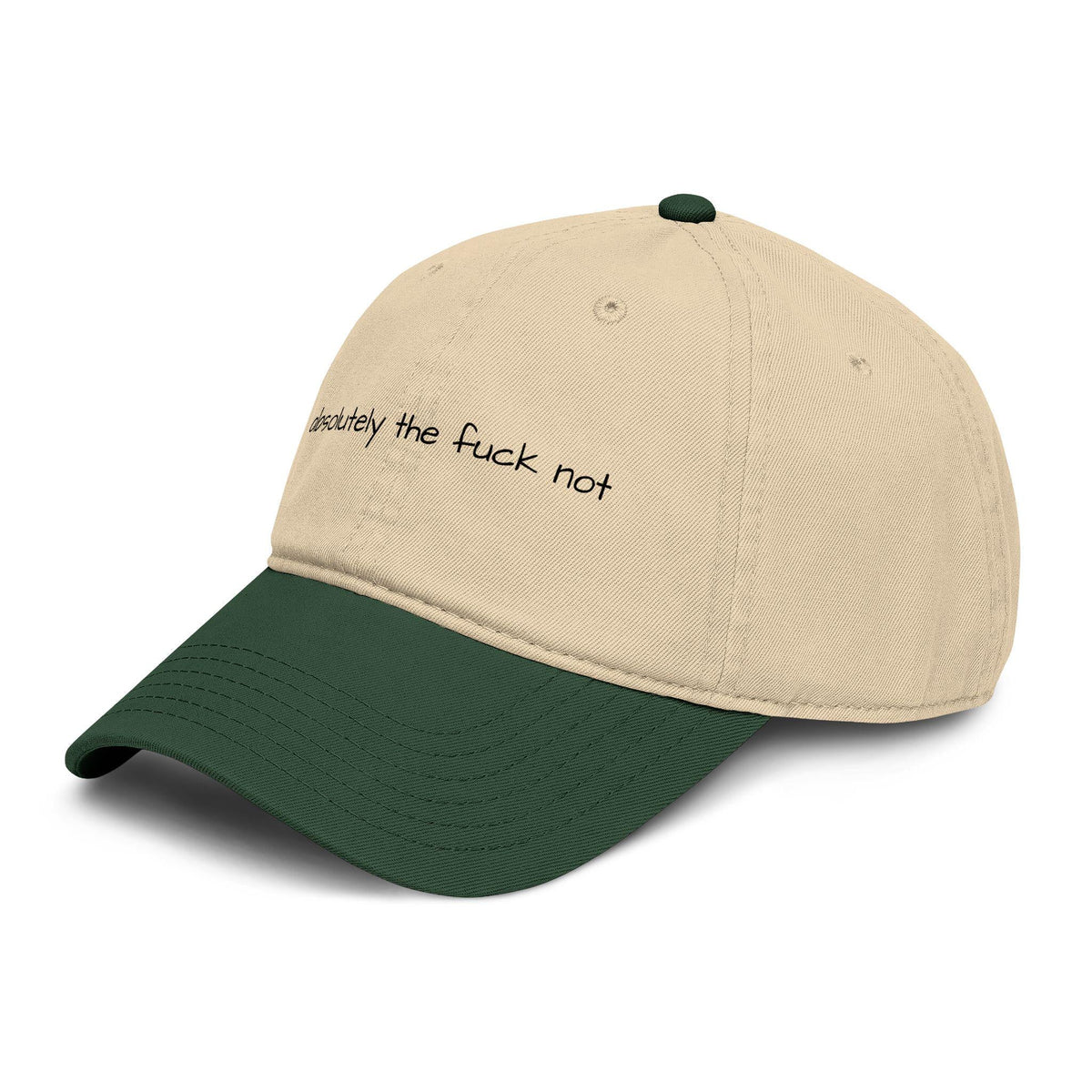 absolutely the fuck not baseball cap, printed funny statement hat, millennial gift, retirement gift