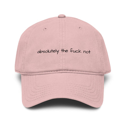 absolutely the fuck not baseball cap, printed funny statement hat, millennial gift, retirement gift