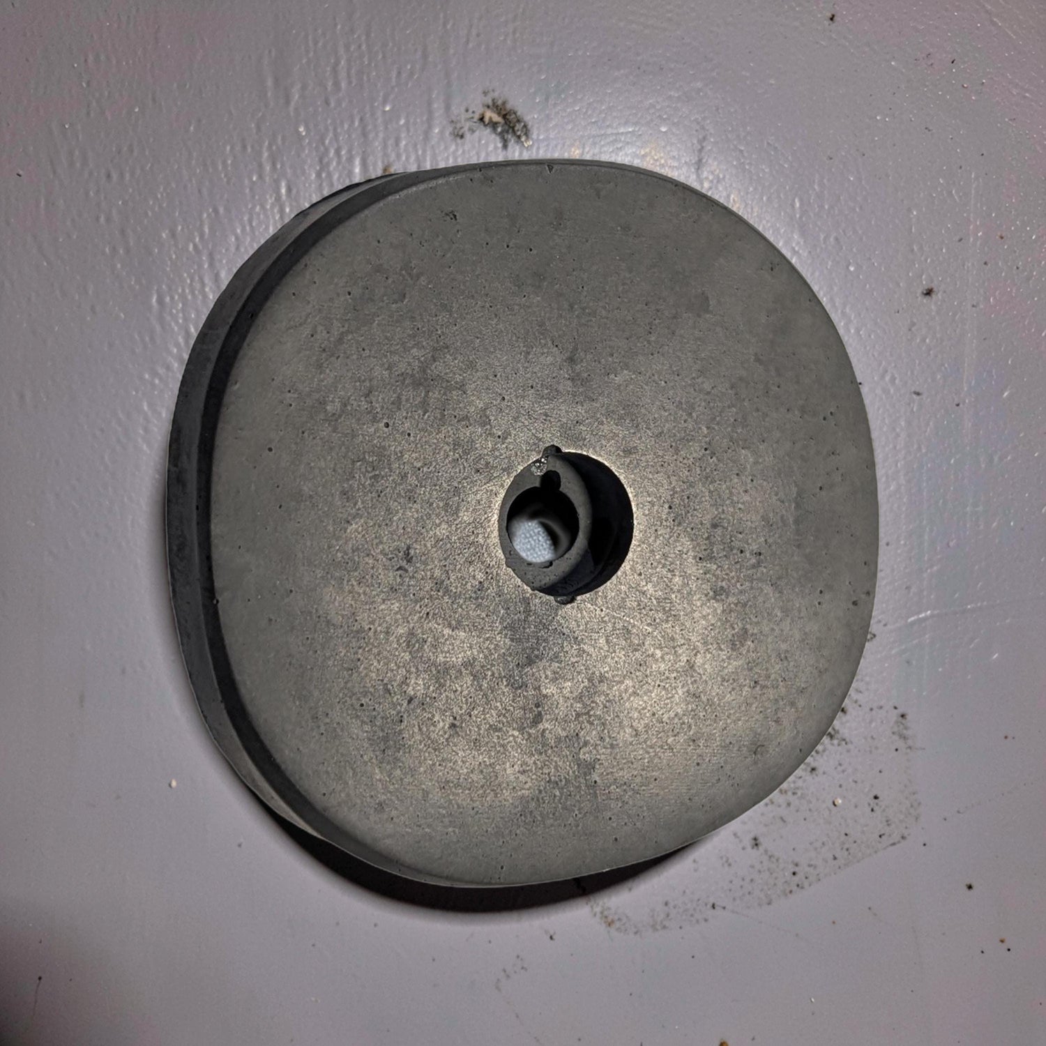 Concrete Wall Hook Minimalist Door Knob - Modern Industrial Coat Rack - Gray &amp; Natural Concrete Wall Decor - Small Round Cement Pegs