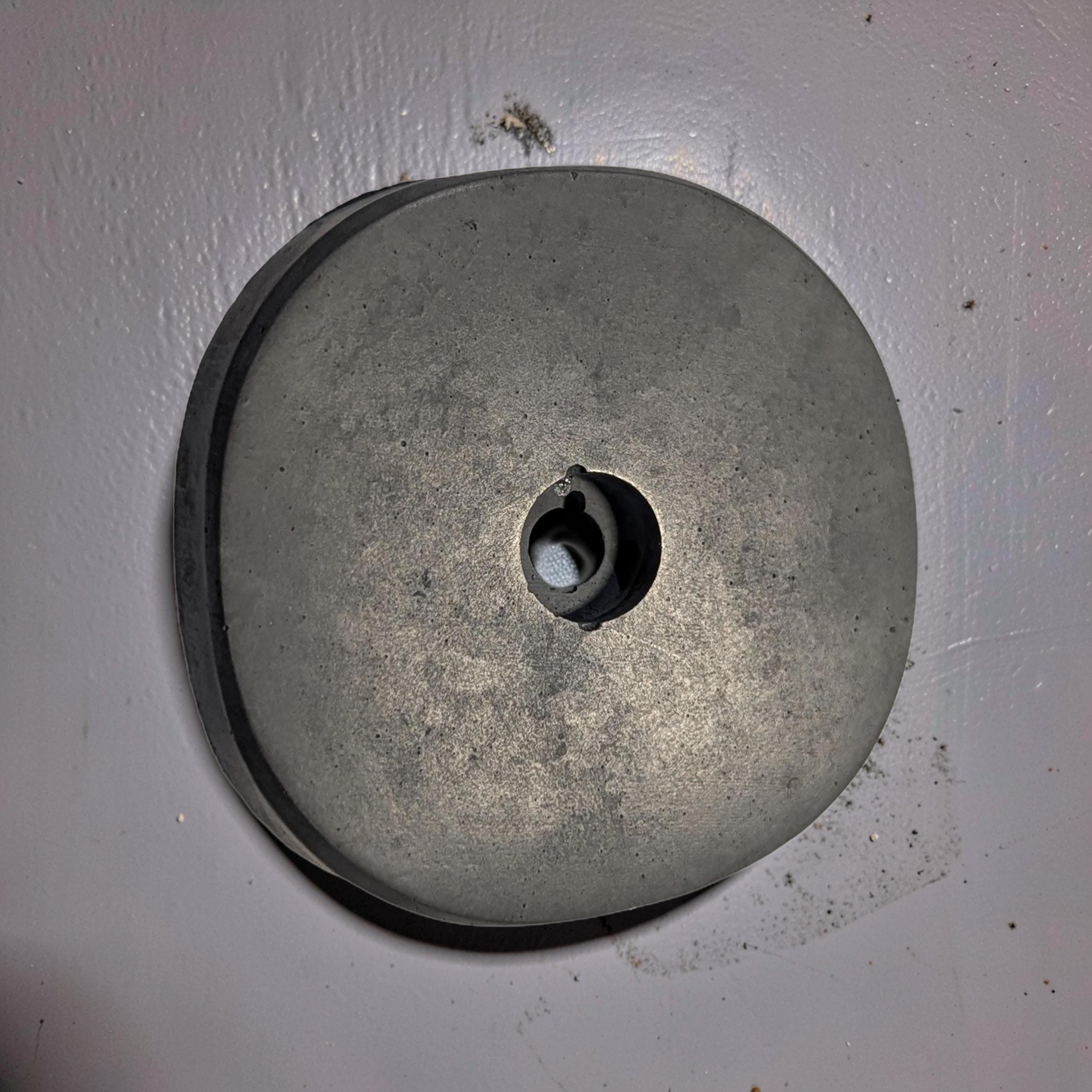 Concrete Wall Hook Minimalist Door Knob - Modern Industrial Coat Rack - Gray &amp; Natural Concrete Wall Decor - Small Round Cement Pegs