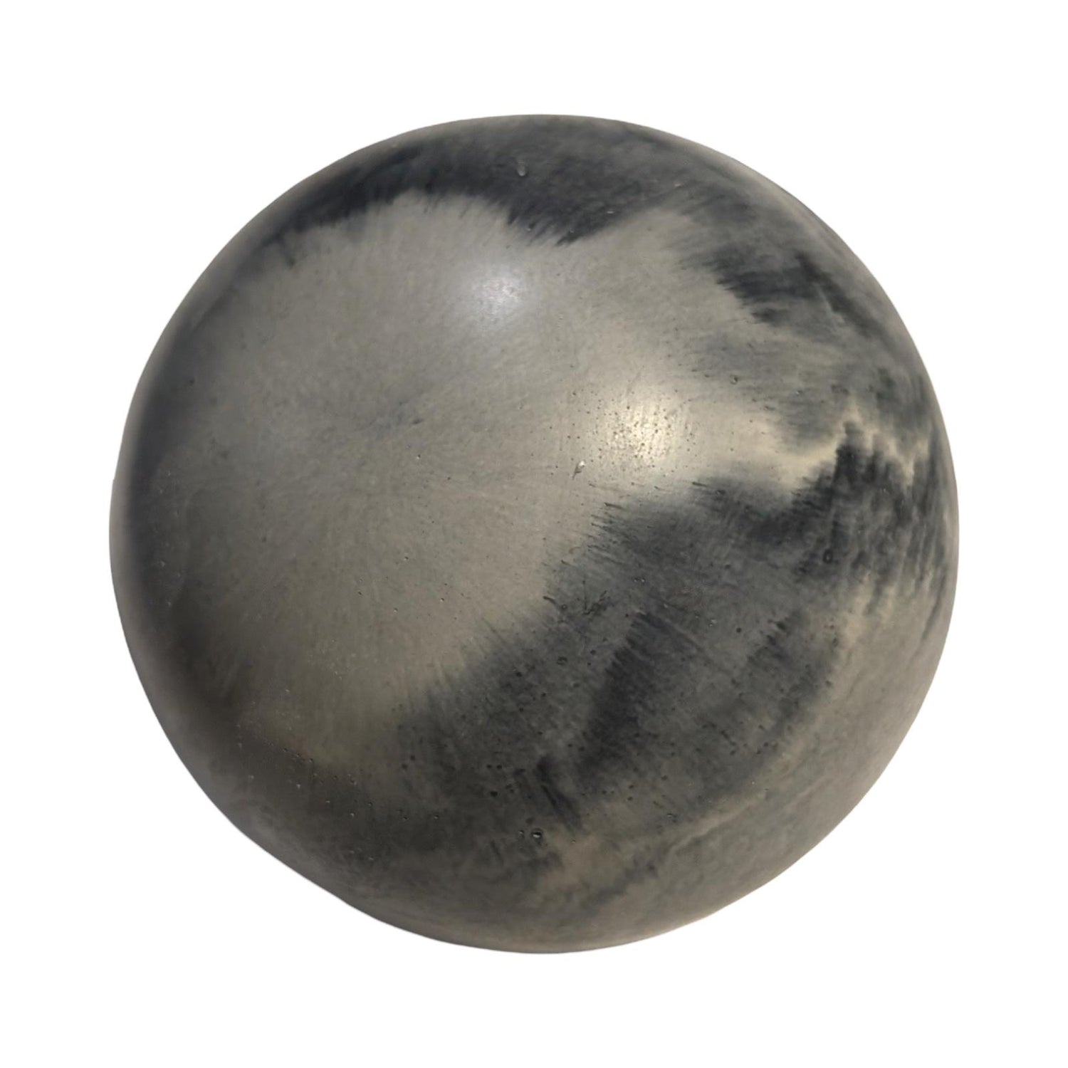 Large 4&amp;quot; Concrete Decorative Sphere -Minimalist Marbled Stone Ball - Modern Industrial Shelf Decor, Brutalist Paperweight, Zen Garden Accent
