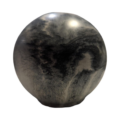 Large 4&amp;quot; Concrete Decorative Sphere -Minimalist Marbled Stone Ball - Modern Industrial Shelf Decor, Brutalist Paperweight, Zen Garden Accent