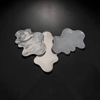 Large Concrete Cloud Tray, Irregular Organic Catchall Dish, Abstract Sculptural Vanity Tray, Minimalist Concrete Jewelry Plate