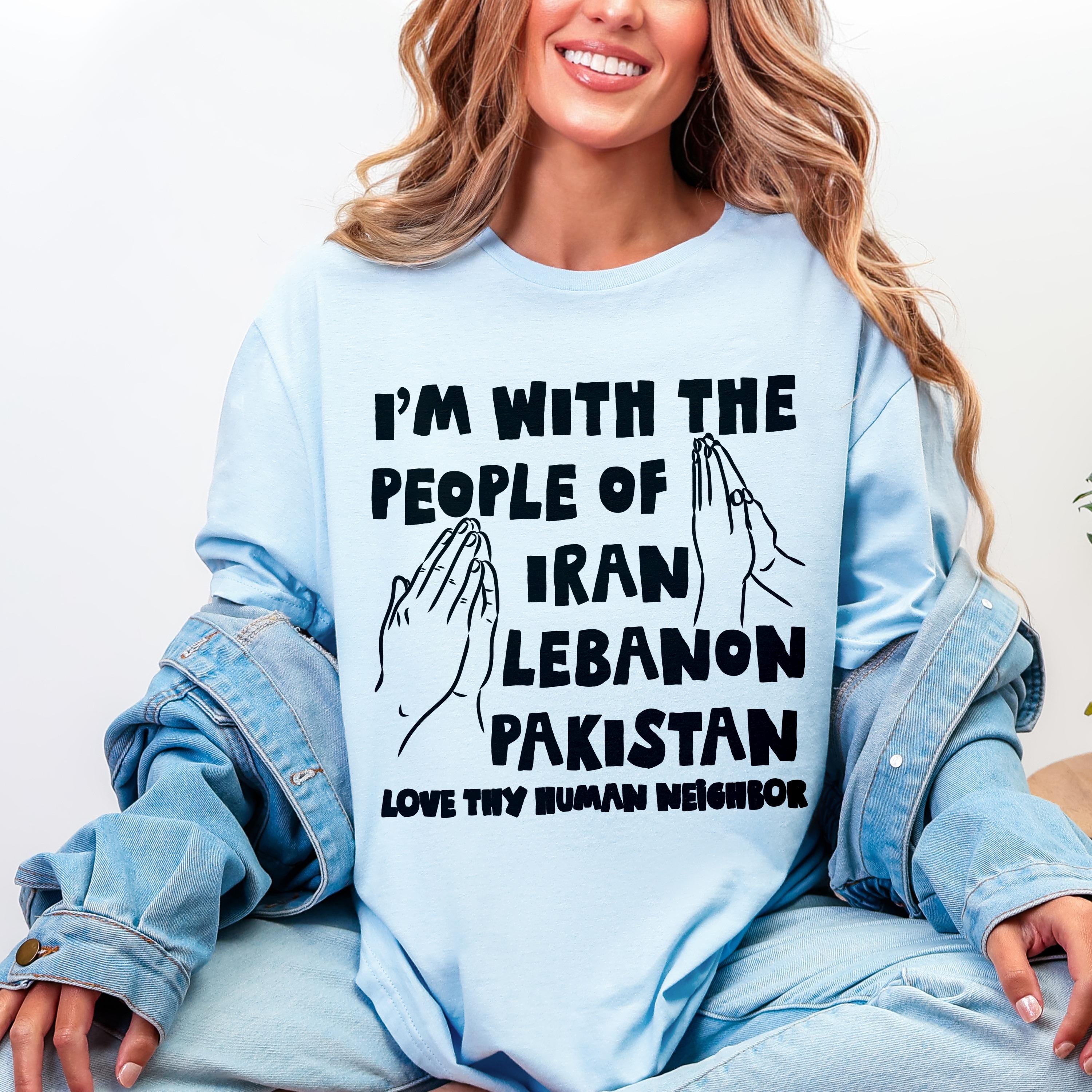 Light blue long-sleeve shirt with &amp;quot;I&amp;