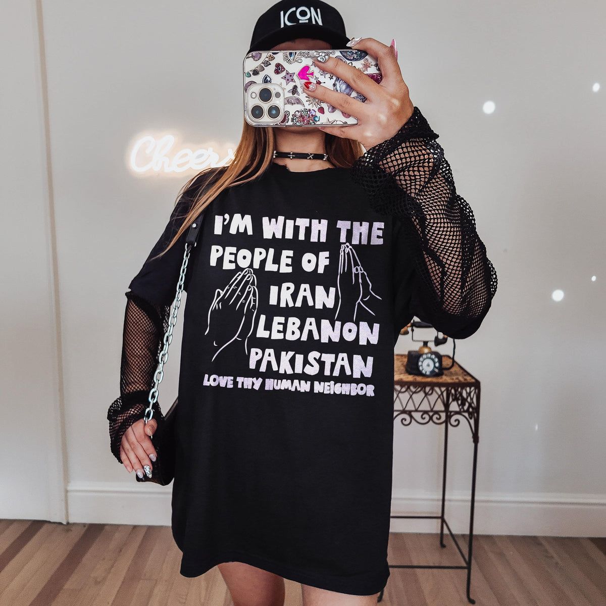 Iran Lebanon Pakistan Solidarity T-Shirt - Anti Trump We Had Enough War Criminal Protest Shirt, Human Neighbor Tee, Activist Gift