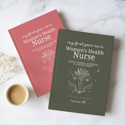 Womens Health Nurse Journal, New OBGYN Nurse Graduation Gift, Fertility RN Notebook, Personalized Obstetrics Nursing Grad Gift for Preceptor